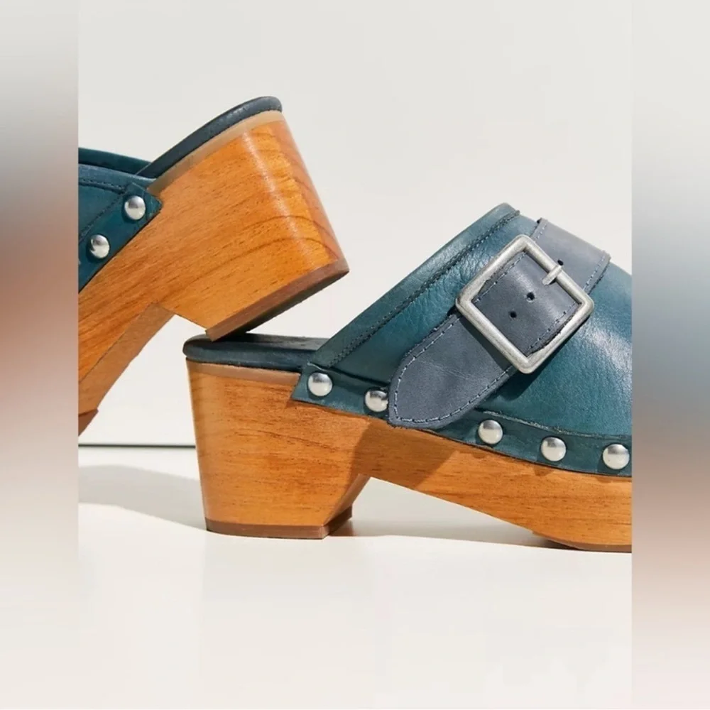 Free People teal leather
